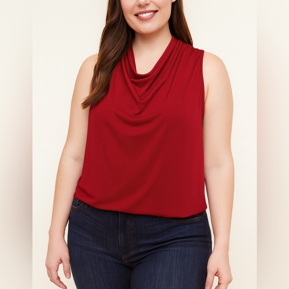 Worthington Vibrant Red Tank Top